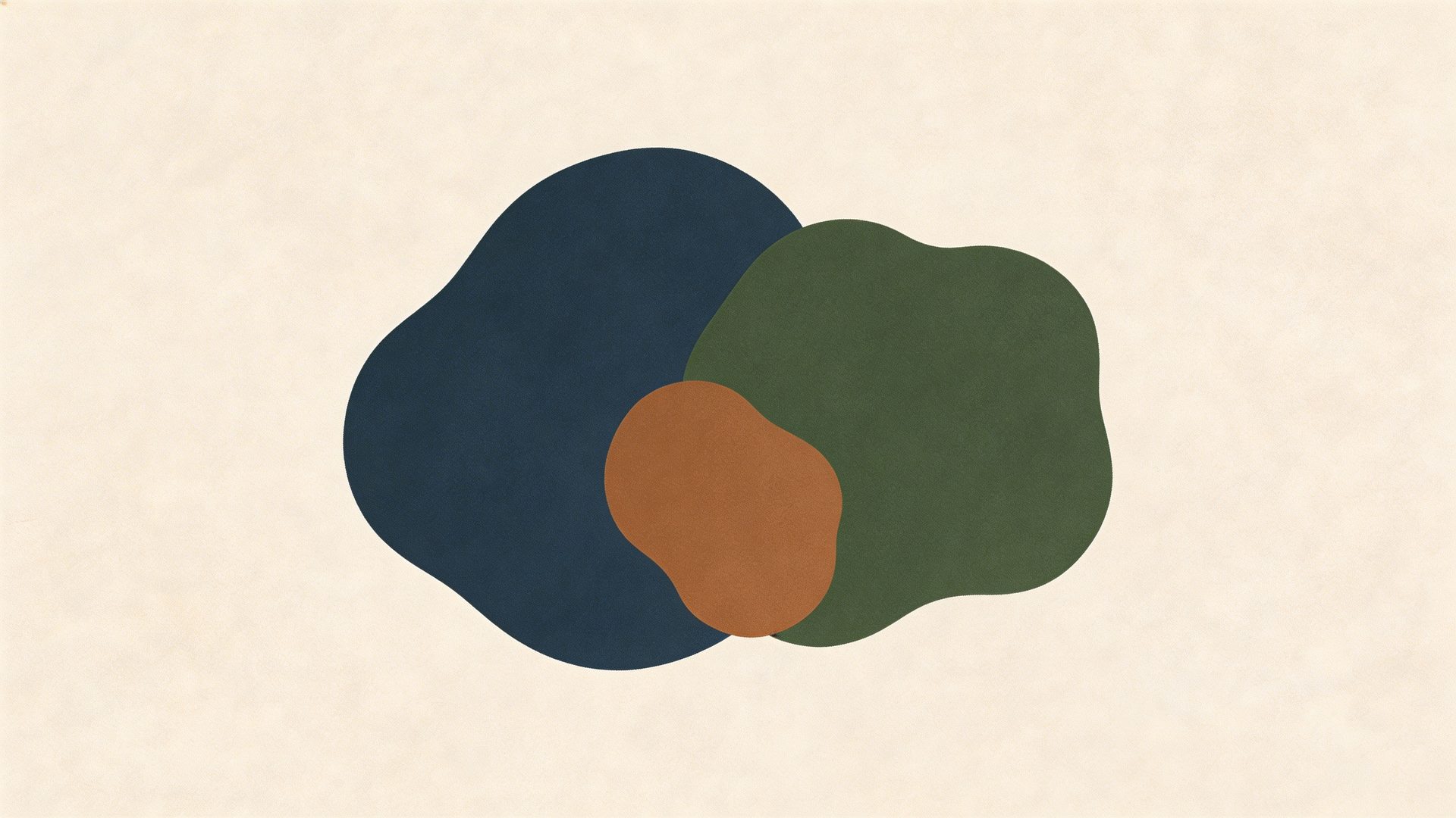 Abstract overlapping shapes